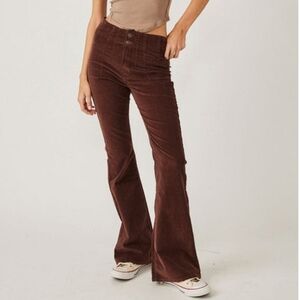 We the Free Revolve Free People Jayde Corduroy Flare Stretch Pant Size 26
